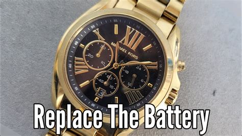 how to change Michael Kors Watch battery